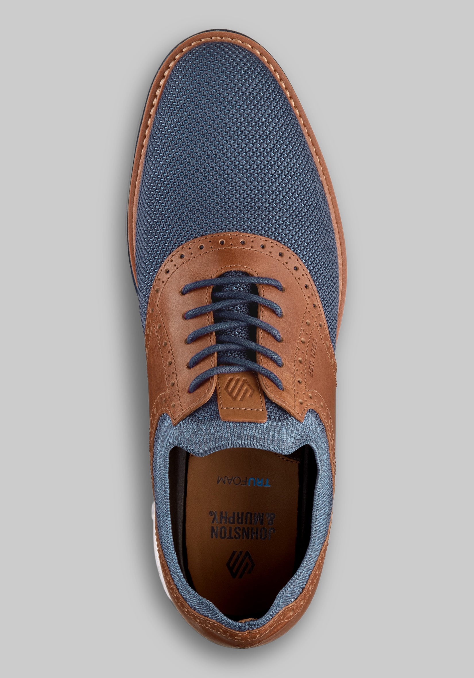 Johnston & Murphy Braxton Knit Saddle Sneakers