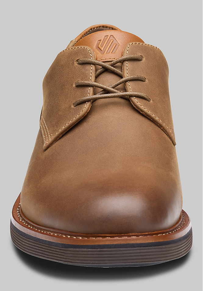 plain toe johnston murphy dark brown dress sneakers Johnston & Murphy Collection Flynch Plain Toe - Black