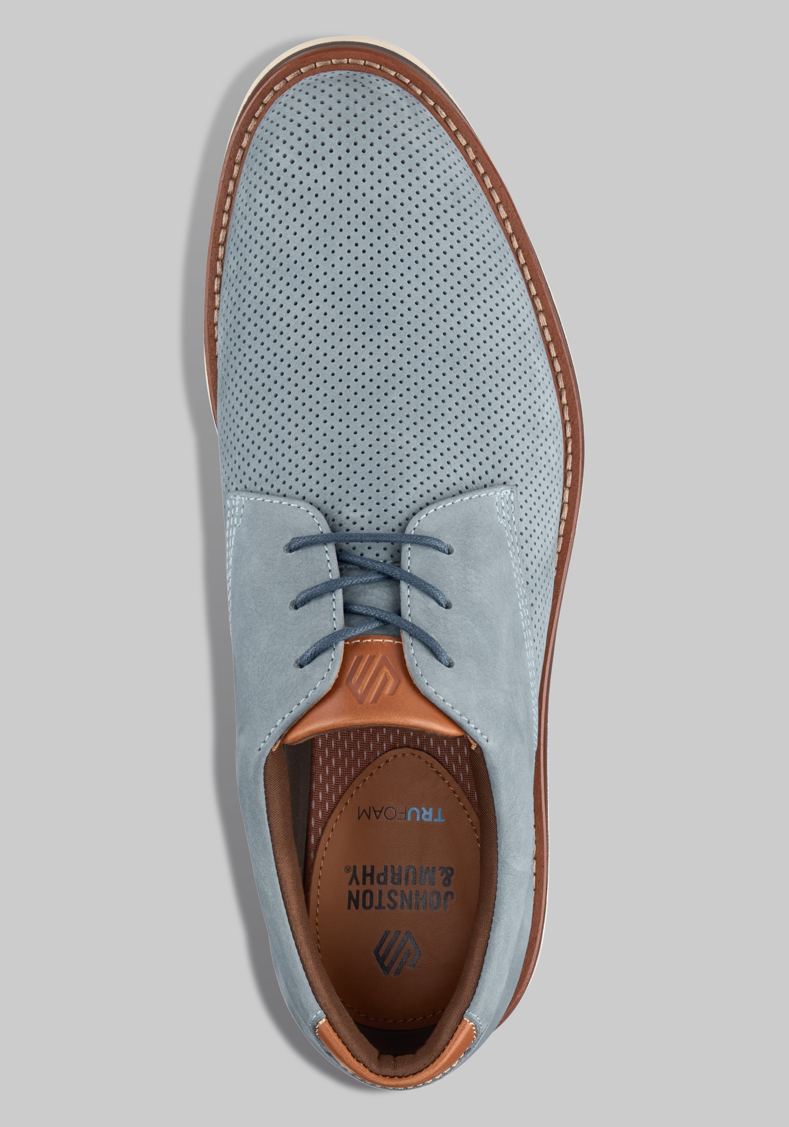 Johnston & Murphy Tyson Perfed Plain Toe Oxfords