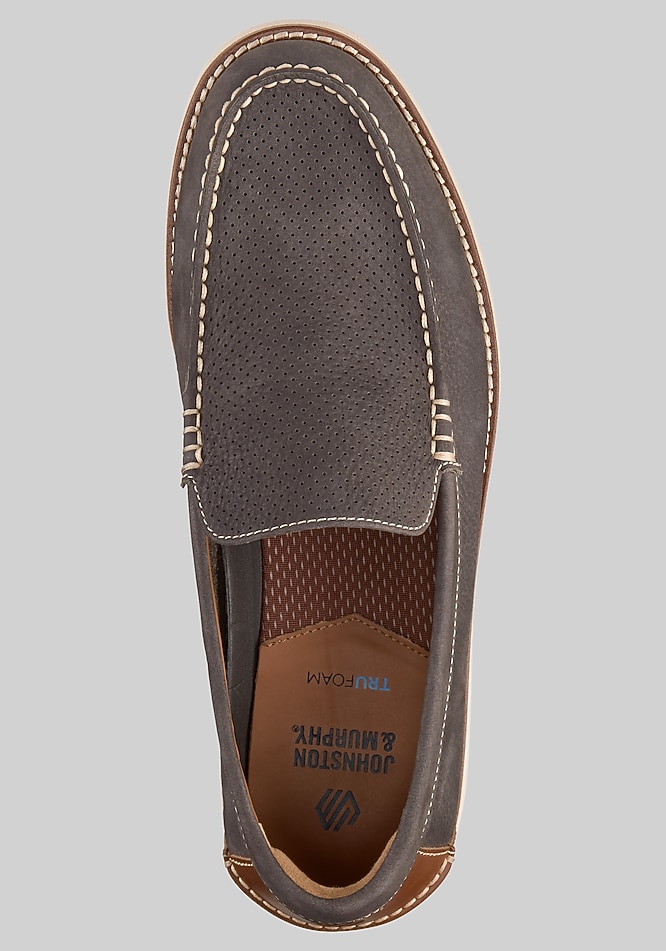 Johnston & Murphy Upton Perfed Venetian Loafers - Johnston