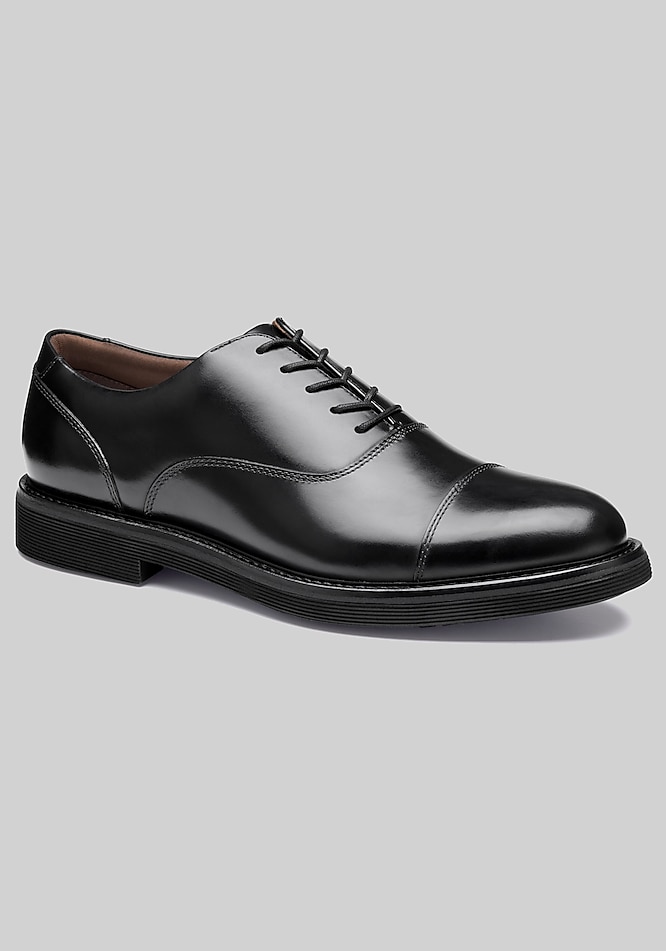 Johnston & Murphy Men's Tyson Dress Cap Toe - Tan Full-Grain Leather - Size 10 - M