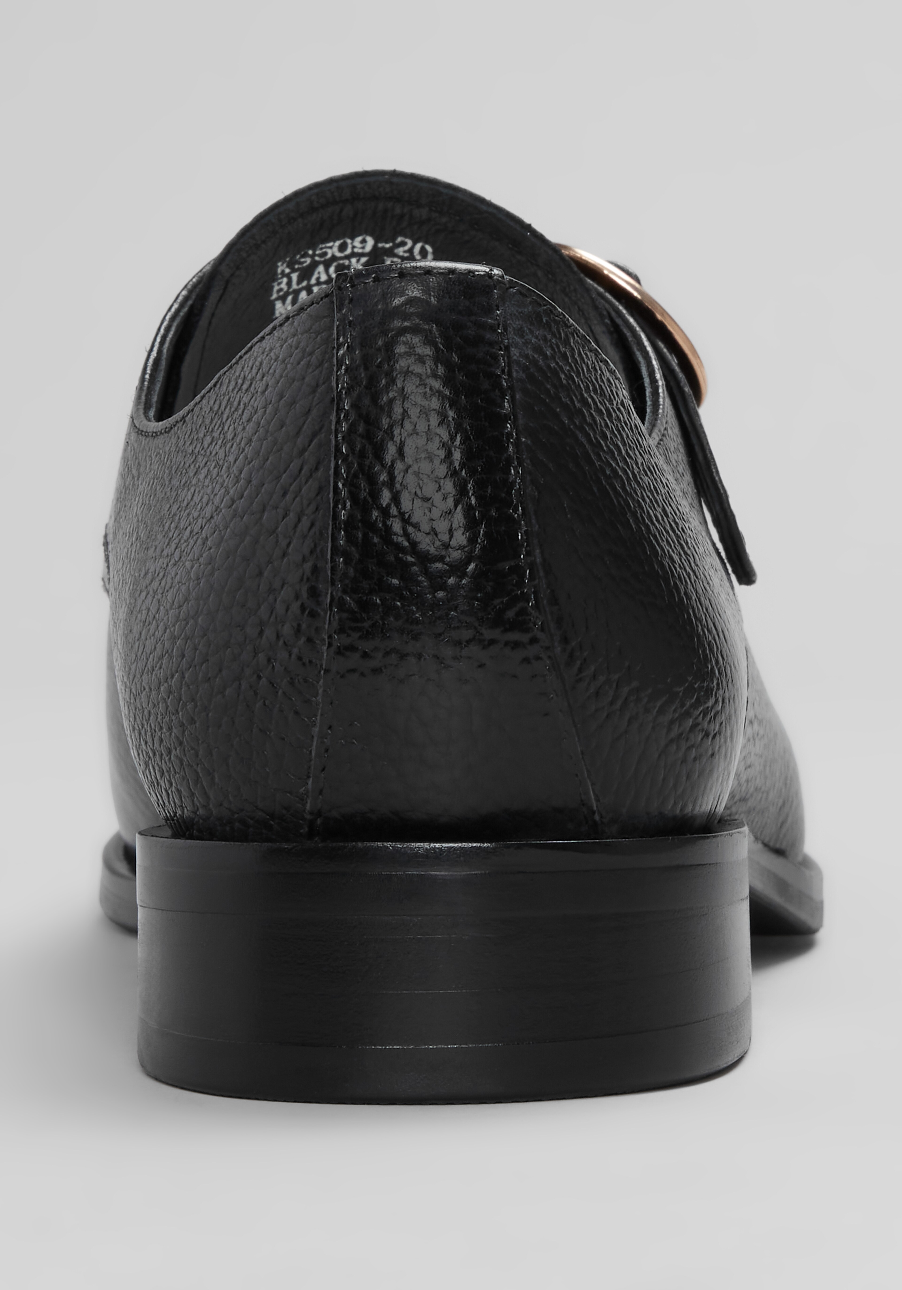 Carrucci Monk Strap Plain Toe Dress Shoes