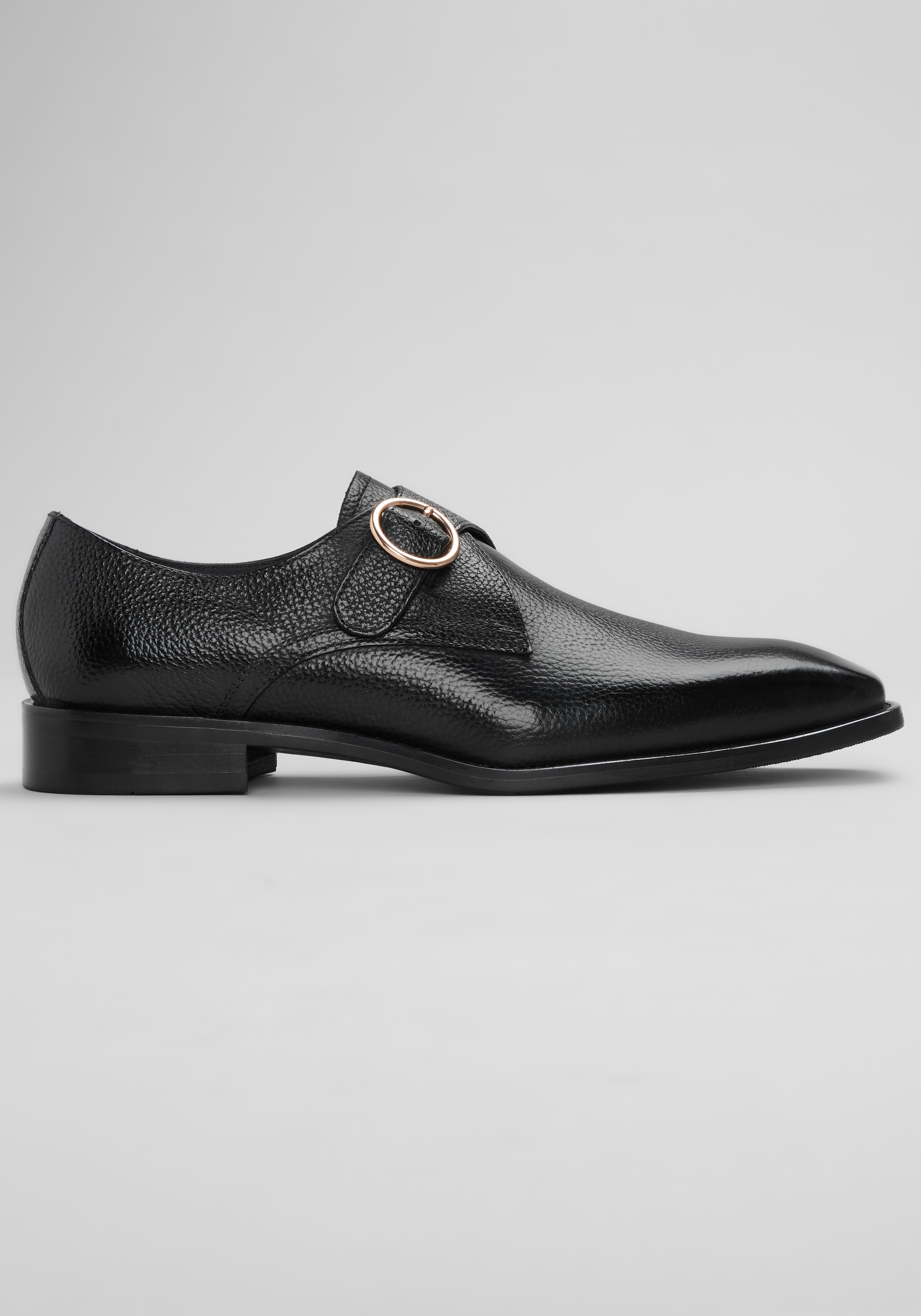 Carrucci Monk Strap Plain Toe Dress Shoes