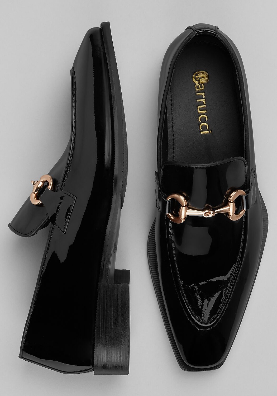 Carrucci Moc Bit Patent Leather Loafers