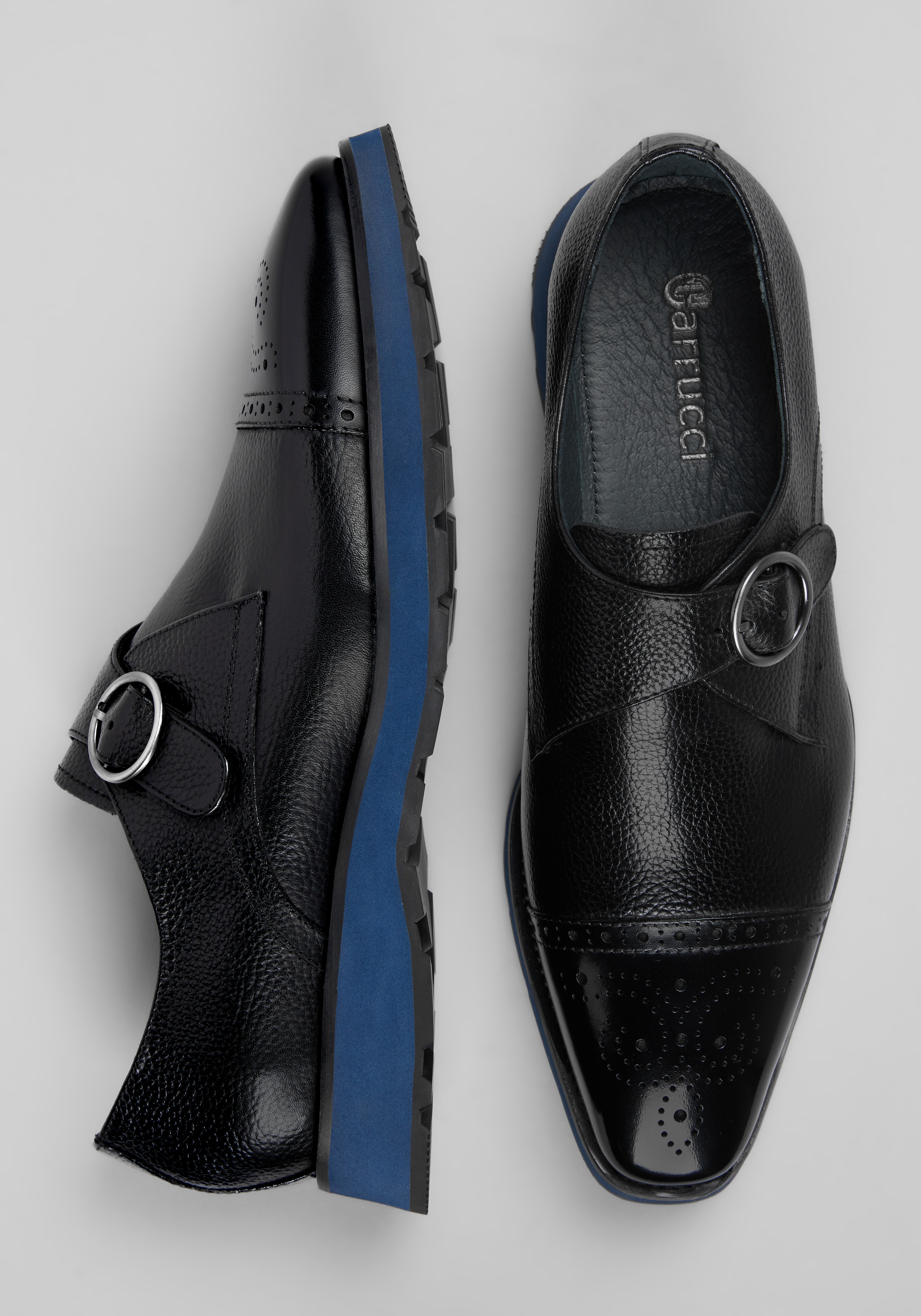 Carrucci Hybrid Monk Strap Shoes