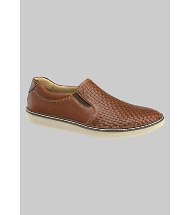 Johnston Murphy McGuffey Woven Slip On Loafers Mens Clothing