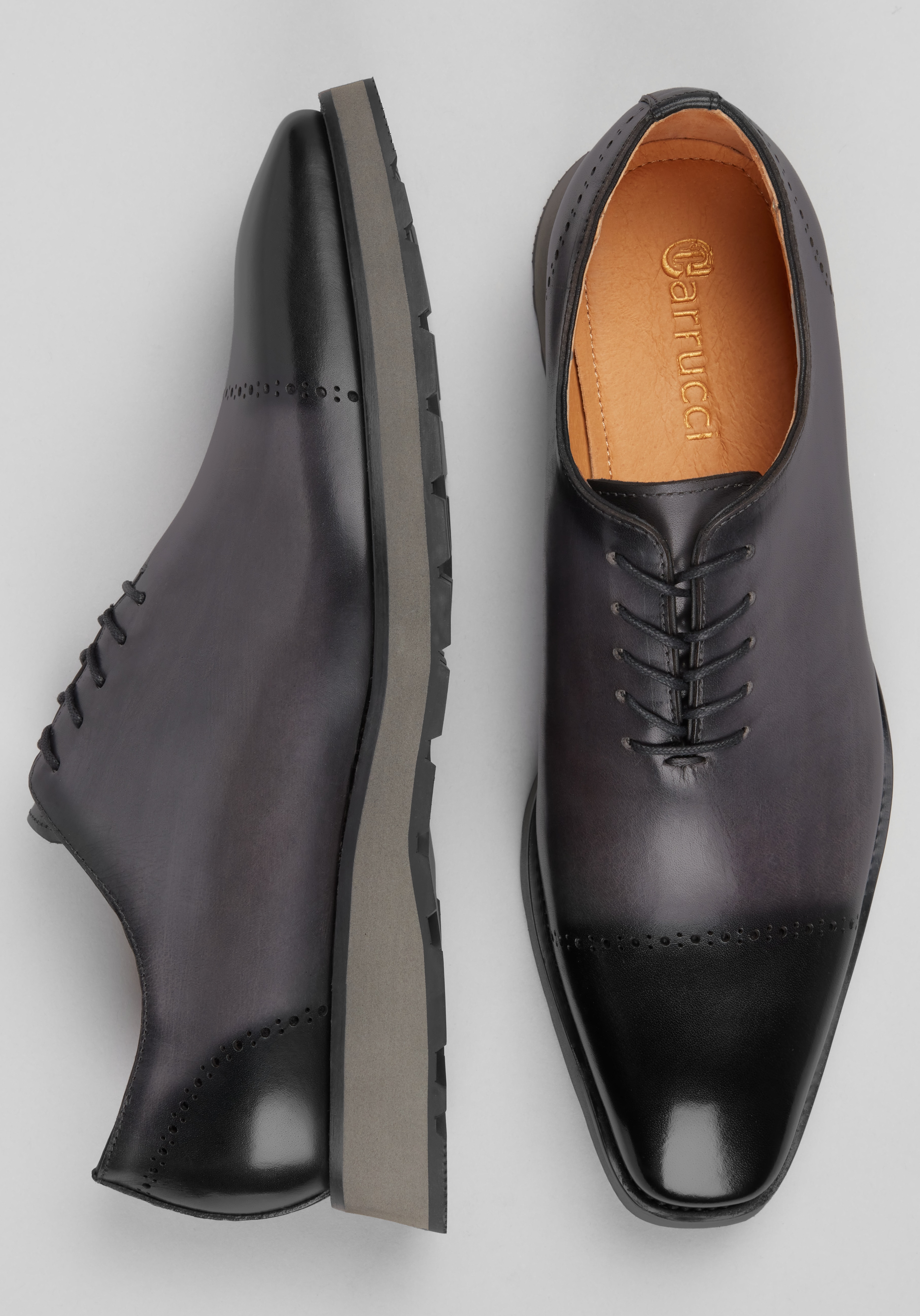 Carrucci Hybrid Lace‑Up Cap Toe Oxfords