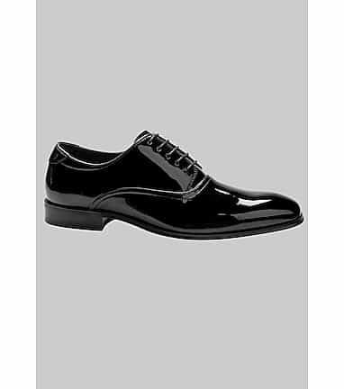 Patent leather cheap black shoes