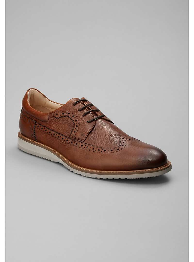 joseph abboud black wingtip lace up shoes