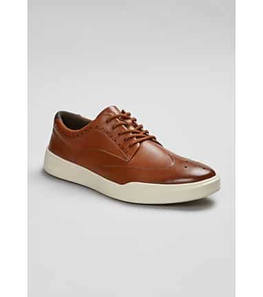 Cole Haan Grand Crosscourt Leather Sneakers in Brown