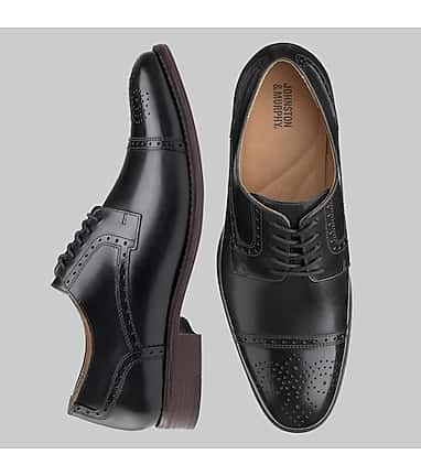 Johnston & Murphy Lewis Cap Toe Lace-Up Dress Shoe - Mens Clothing