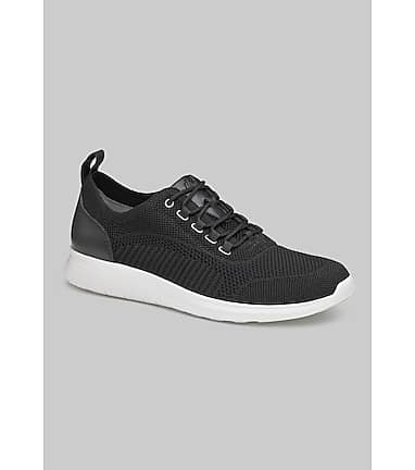 Men's Trendy Lace Up Breathable Knit Sneakers With Zipper, Casual