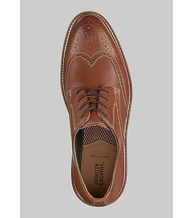 Johnston and murphy hot sale wingtip shoes