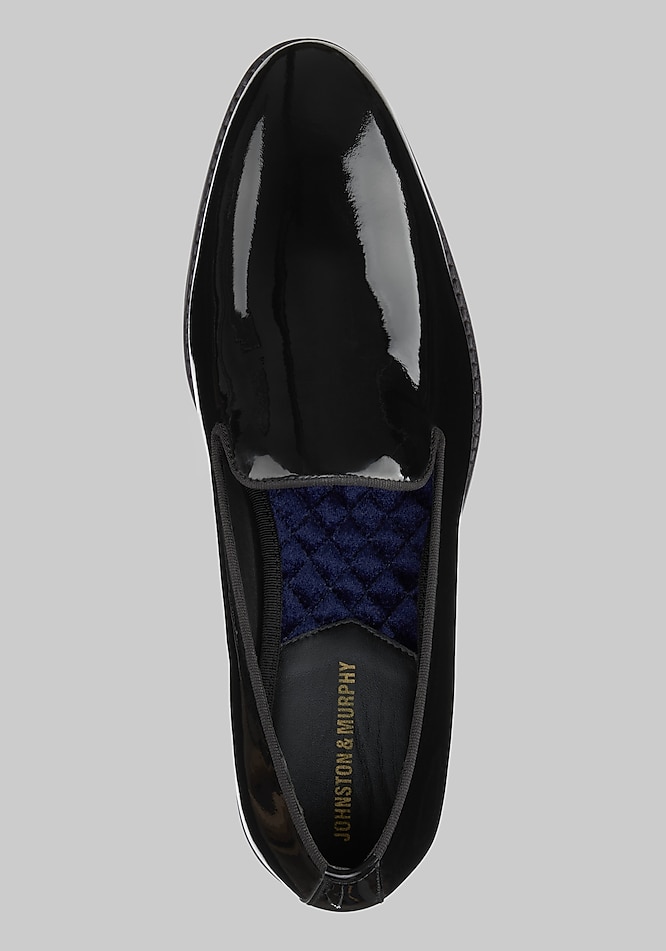 Johnston & Murphy Gavney Patent Leather Slip-On Shoes  display picture 1