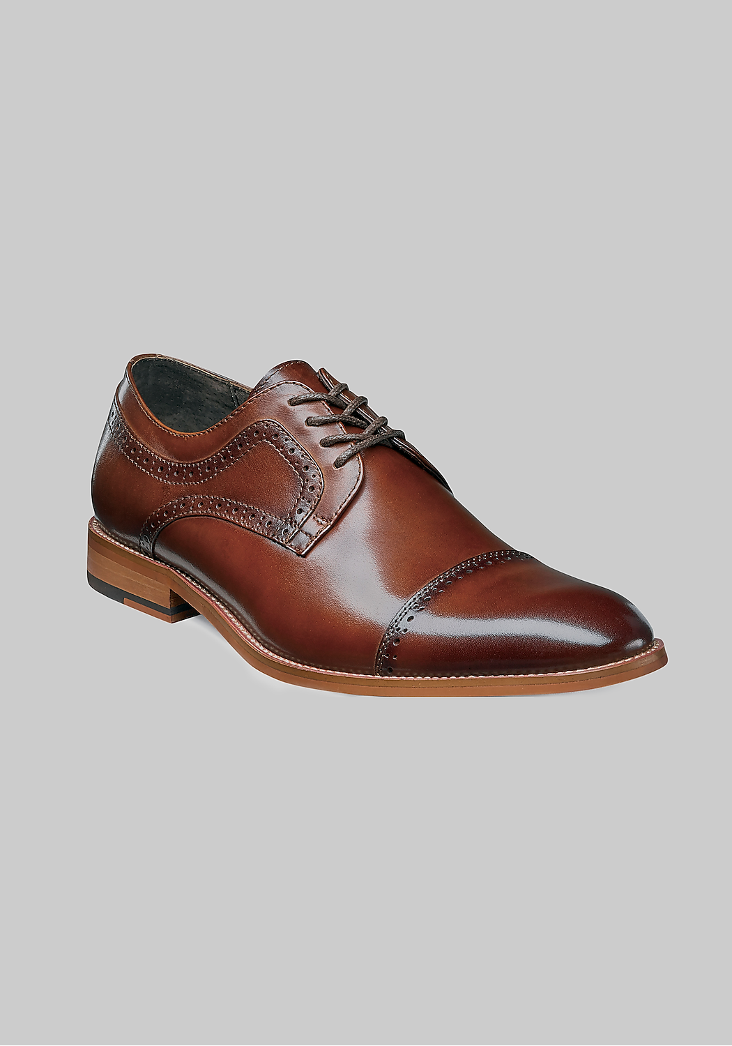 Stacy Adams Dickinson Leather Cap Toe Oxfords