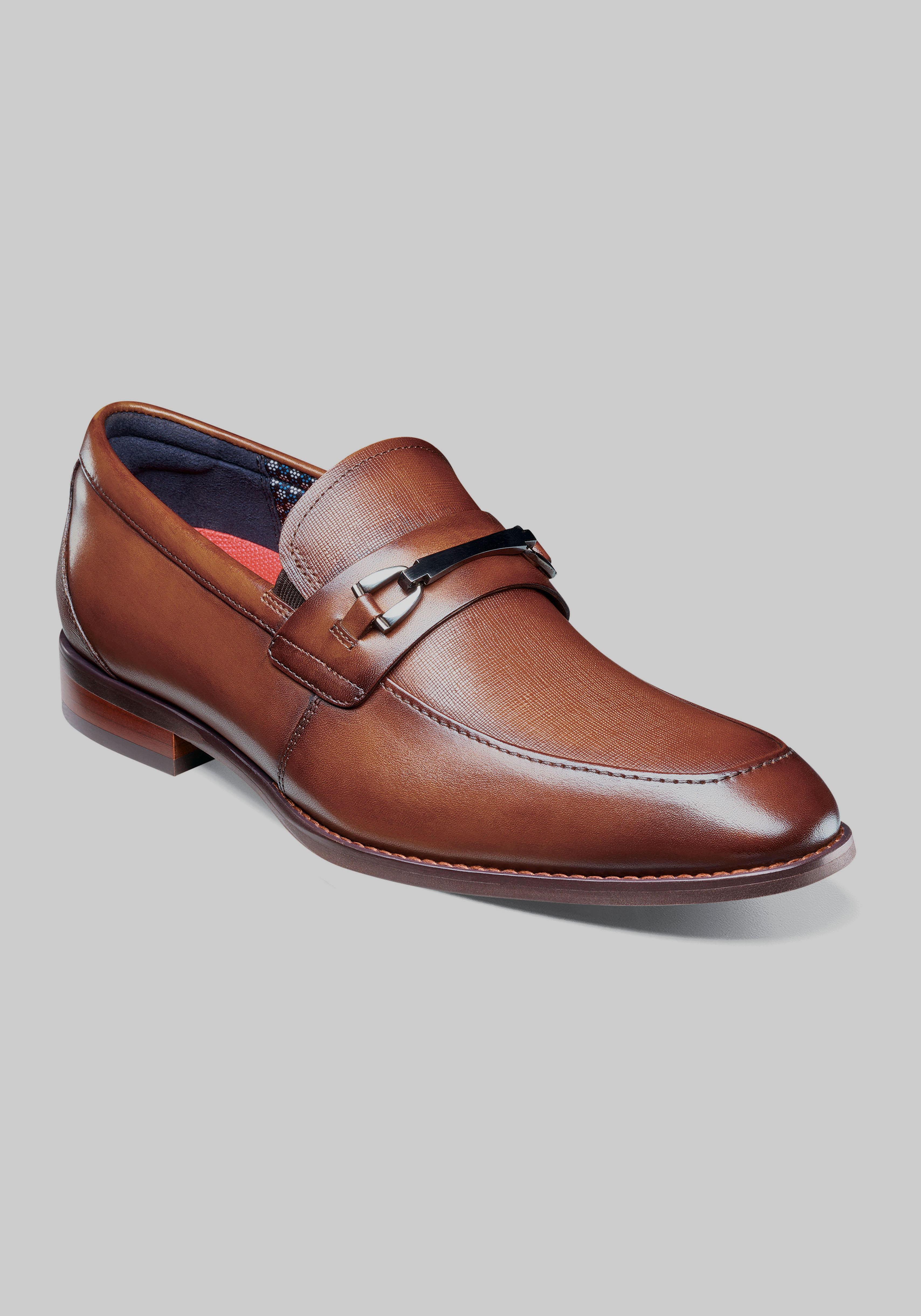 Pure Leather Plain Slip-on Loafers