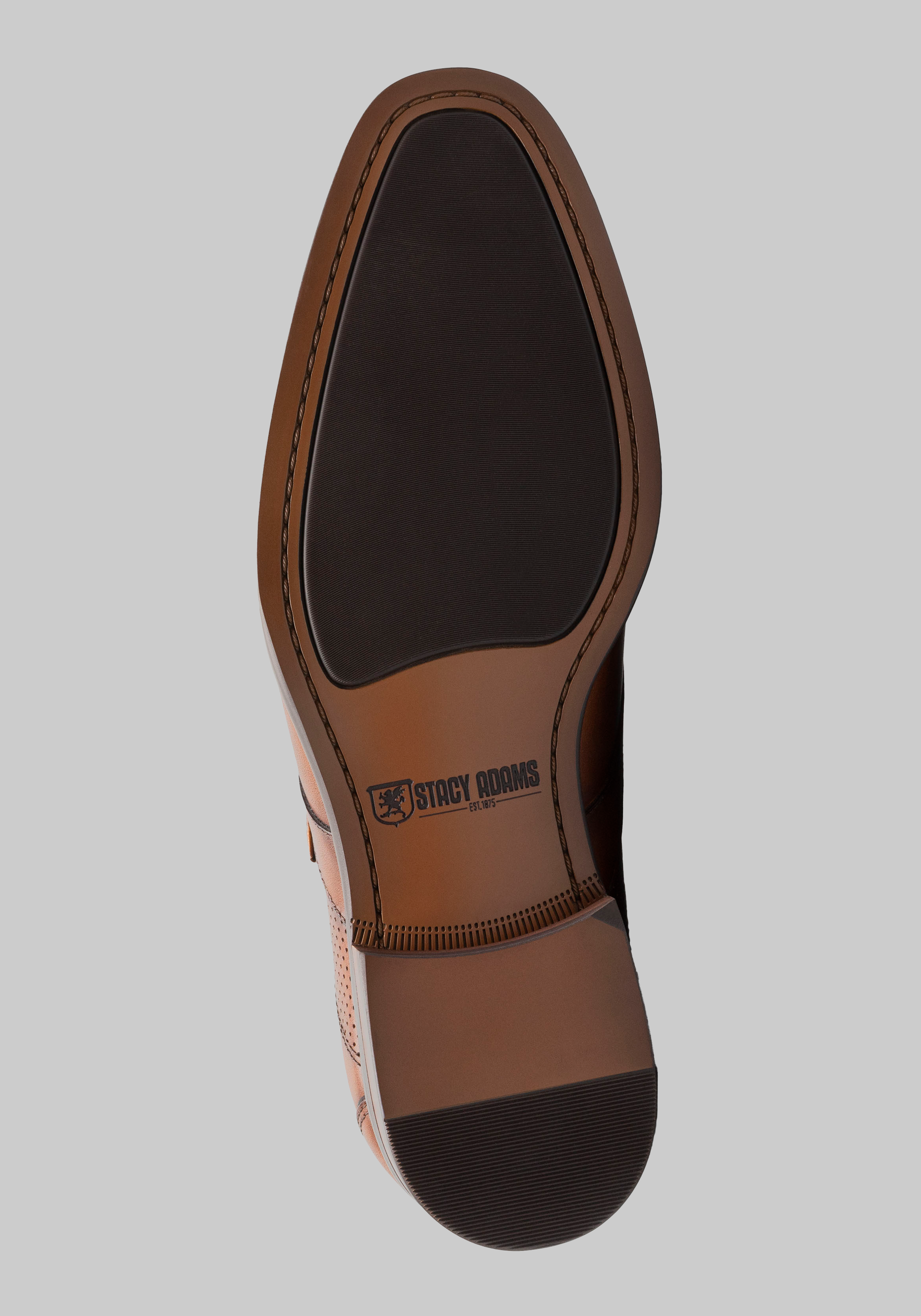 Stacy Adams Karcher Plain Toe Monk Strap Slip-On Dress Shoes