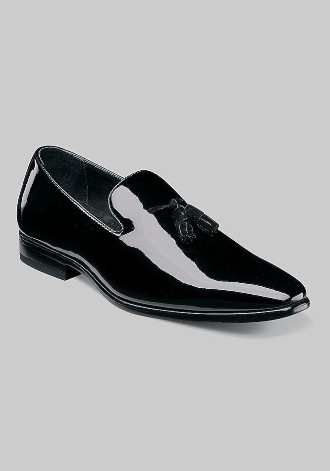Stacy Adams Men's Phoenix Tassel Slip-On Loafer Black Patent / 10.5