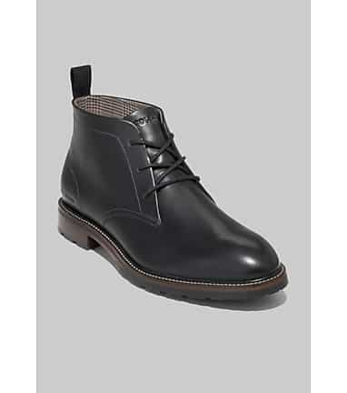 cole haan black leather boots