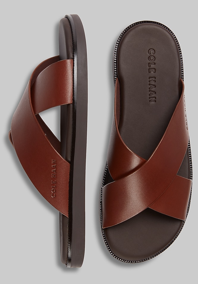 靴 COLE HAAN NANTUCKET CROSS SN 11 M Cole Haan Nantucket Cross-Strap Sandals - Cole Haan | Jos A Bank