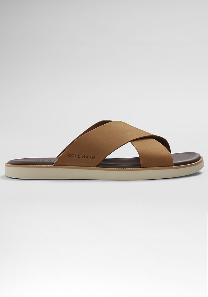 国内在庫・即納可能 COLE HAAN NANTCKT CROSS SANDALS Men's Nantucket Cross Strap Sandals in Brown | Cole Haan