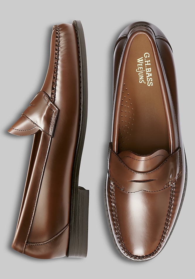 靴 GH.BASS LOGAN Mens Logan Flat Strap Weejuns Loafer | Men | G.H.BASS