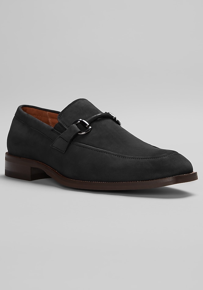 Johnston & Murphy black sheepskin suede stitch accent slip on loafers. 10M Amazon.com | Johnston & Murphy Men main image 4