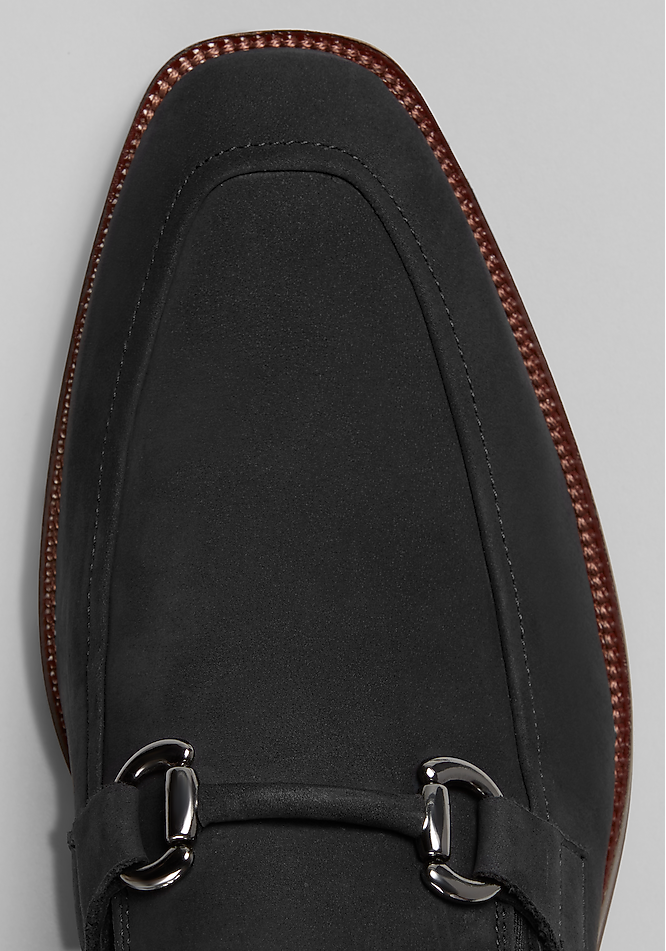 Johnston & Murphy Everett Black Suede Horse Bit Loafers Slip On Dress Shoes 12M Johnston & Murphy Everett Suede Bit Loafers - Johnston  main image 2
