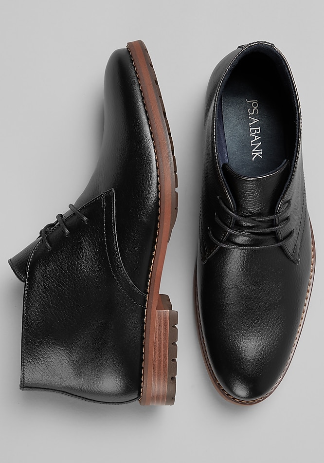 Jos. A. Bank Pebbled Leather Chukka Boots CLEARANCE - All