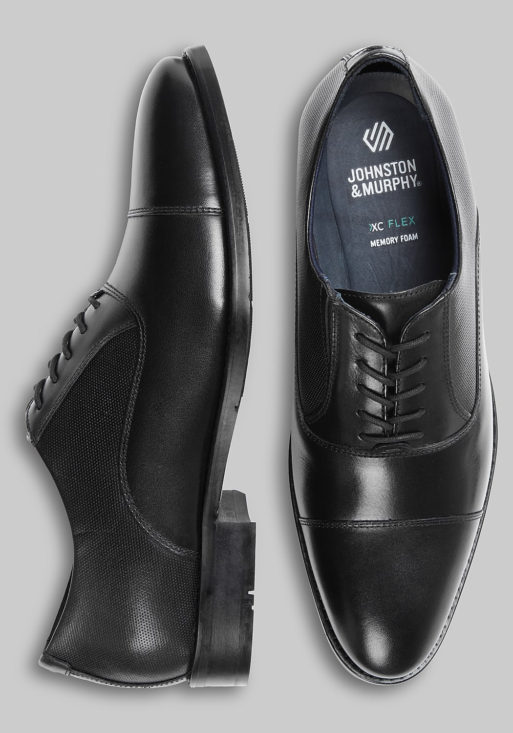 Johnston & Murphy XC Flex Landry Embossed Cap Toe Shoes