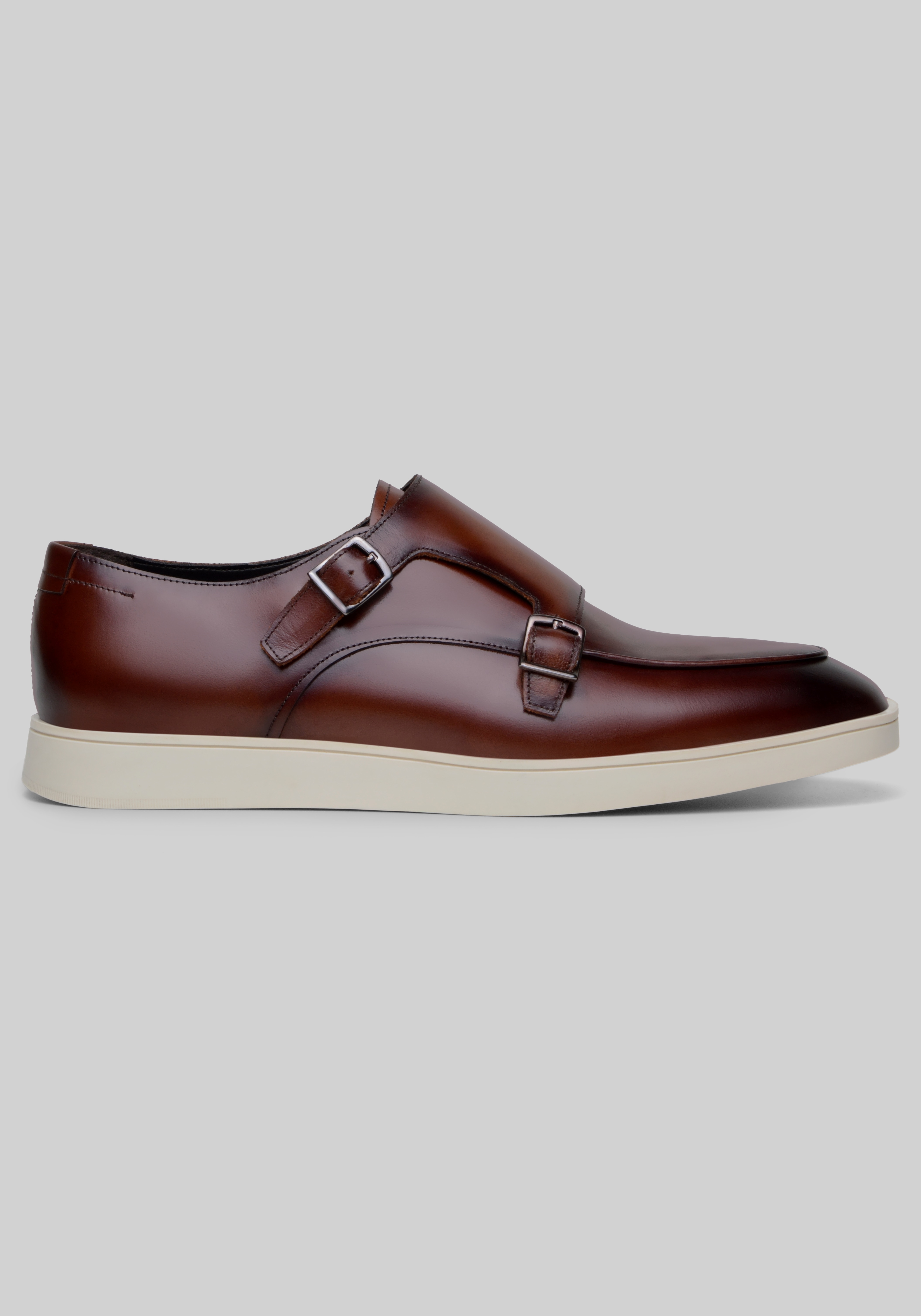 Belvedere Studio Marcio Double Buckle Monk Strap Shoes