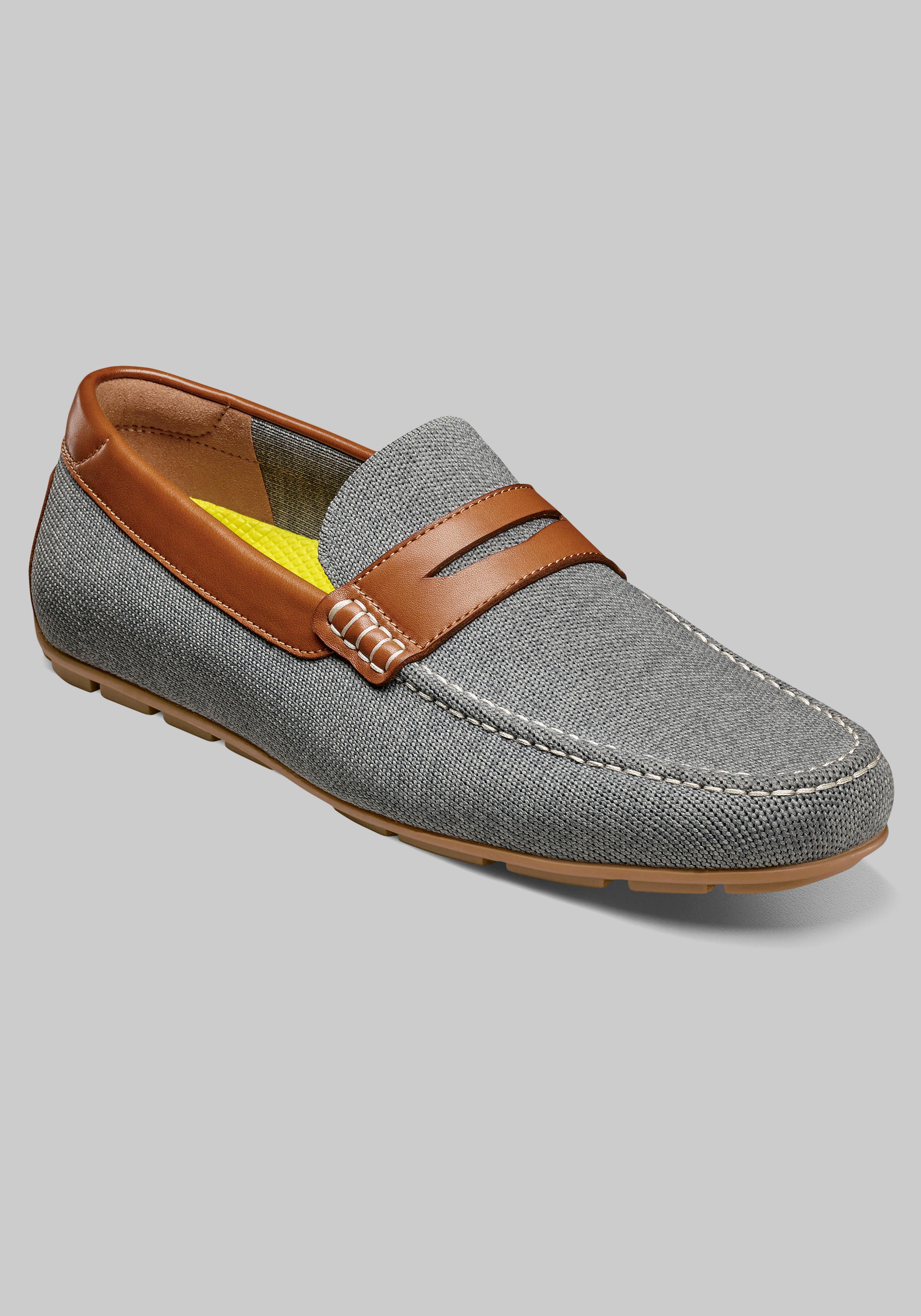 Men's Shoes, Florsheim Motor Knit Moc Toe Penny Loafers - Jos A Bank