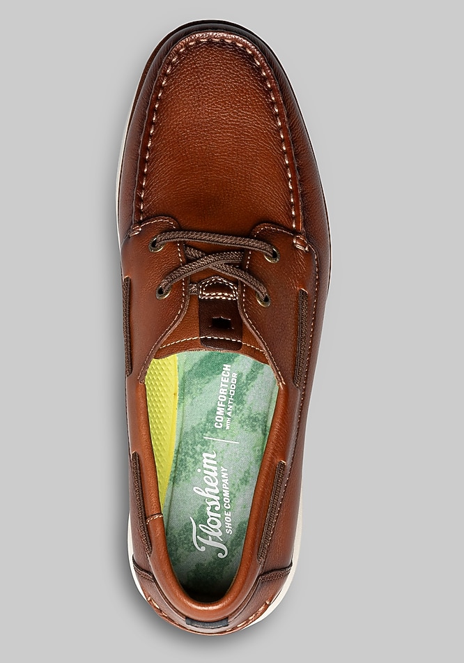 Florsheim Tropics Elastic Lace Moc Toe Boat Shoe in Brown for Men