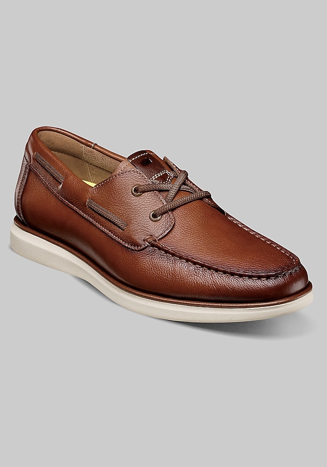 Florsheim Tropics Elastic Lace Moc Toe Boat Shoes Florsheim