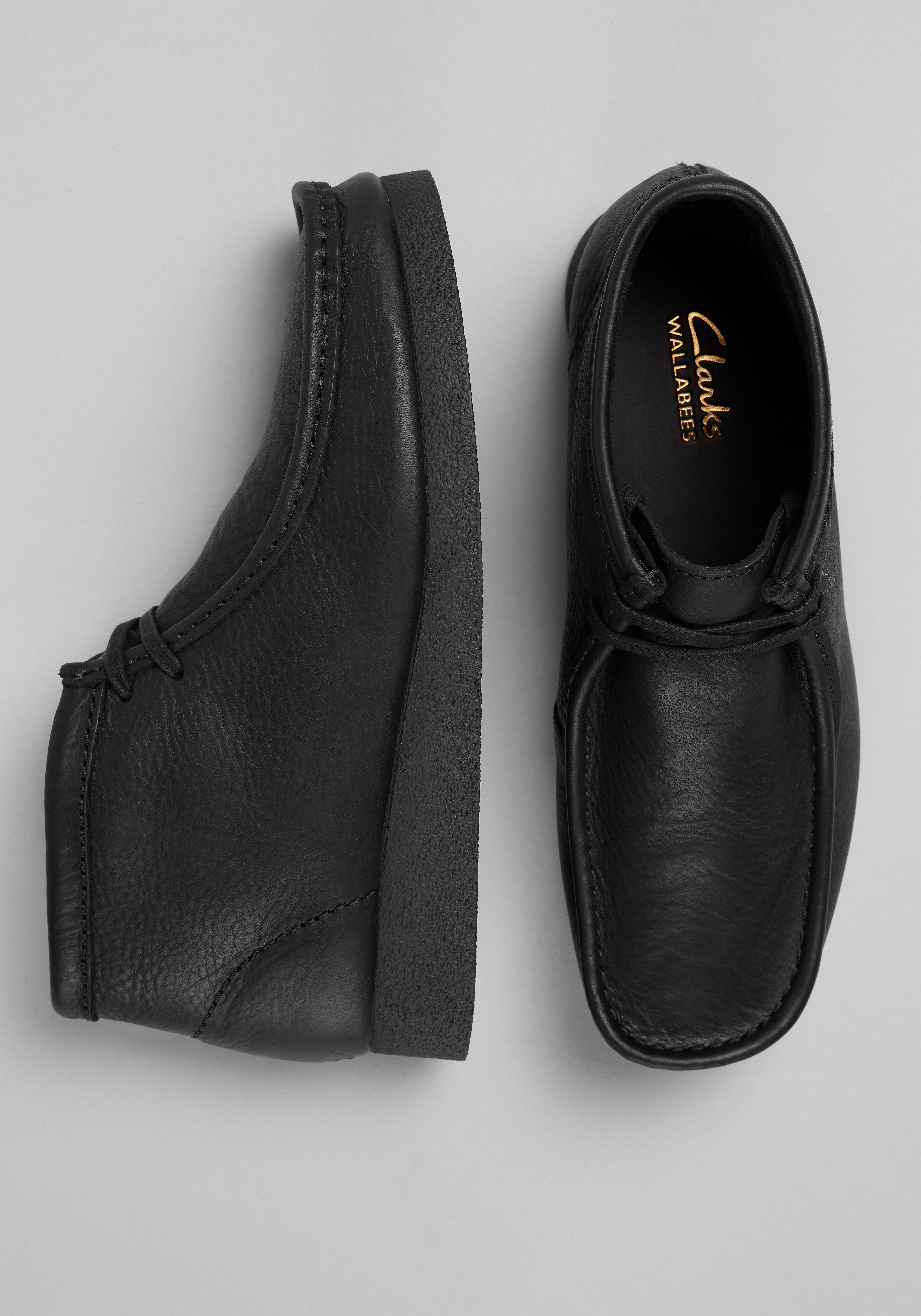 靴 Clarks Wallabee EVO UK8 26cm Mens Clarks Wallabee EVO Chukka Boot - Black | Journeys