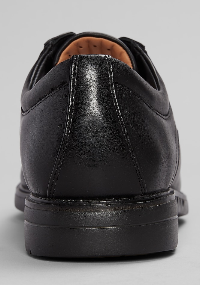 Clarks Men's Northam Race Slip On Leather Casual Shoes, Black, Size 11W, NIB EBa