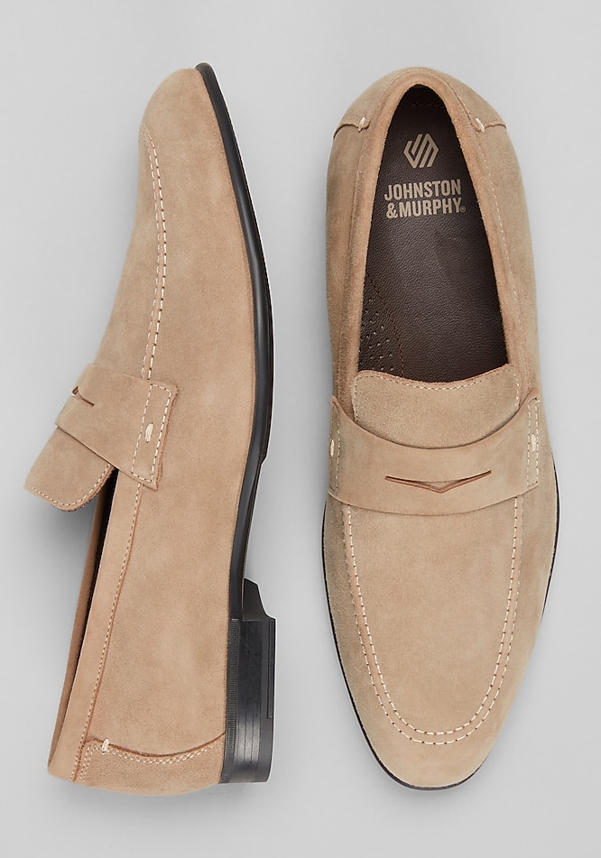 Johnston & Murphy Men’s 11.5 Beige Leather Old Stock Loafers / NEW Johnston & Murphy Elston Penny Loafers - Johnston & Murphy  main image 2