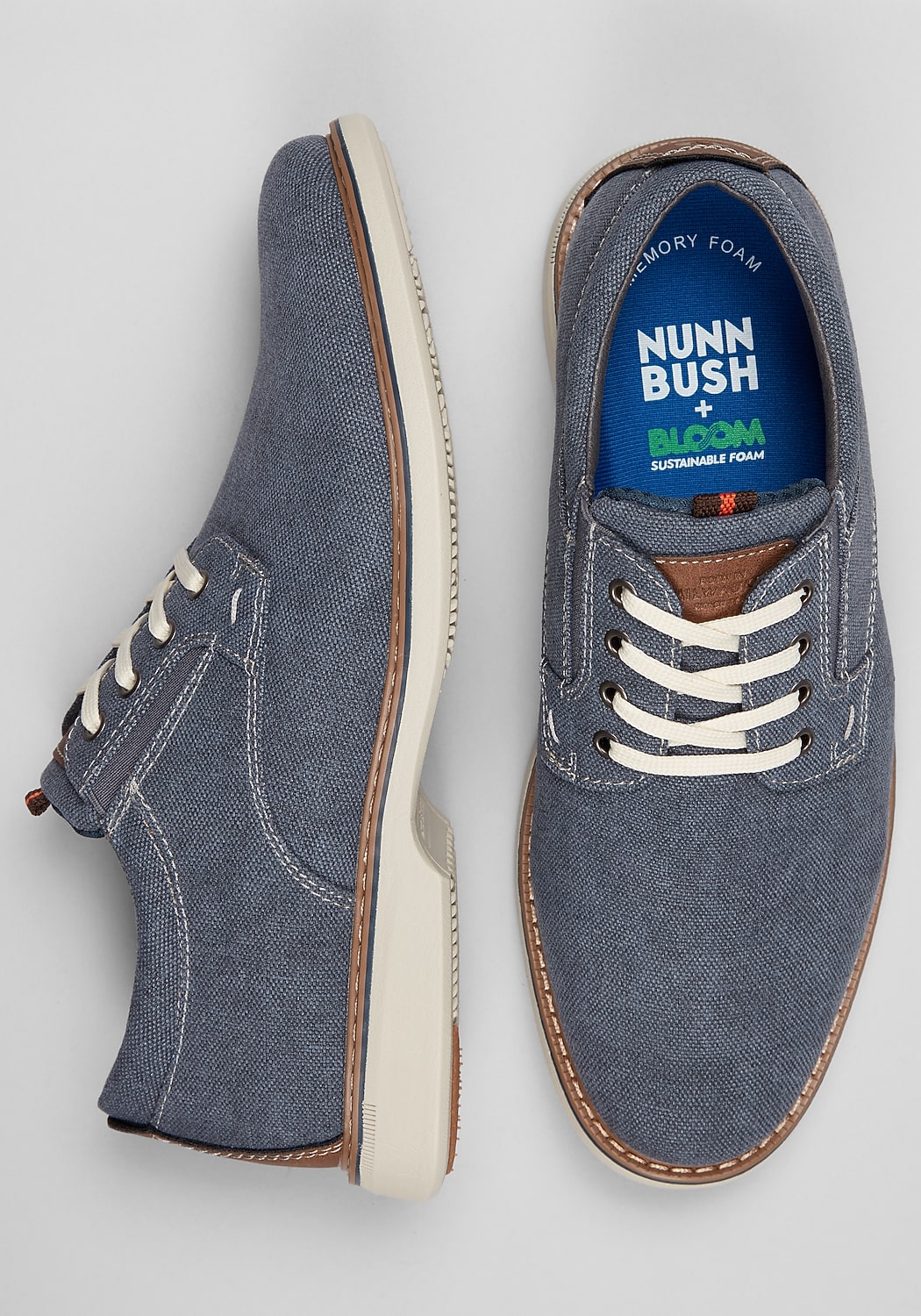 Nunn Bush Otto Canvas Plain Toe Oxfords