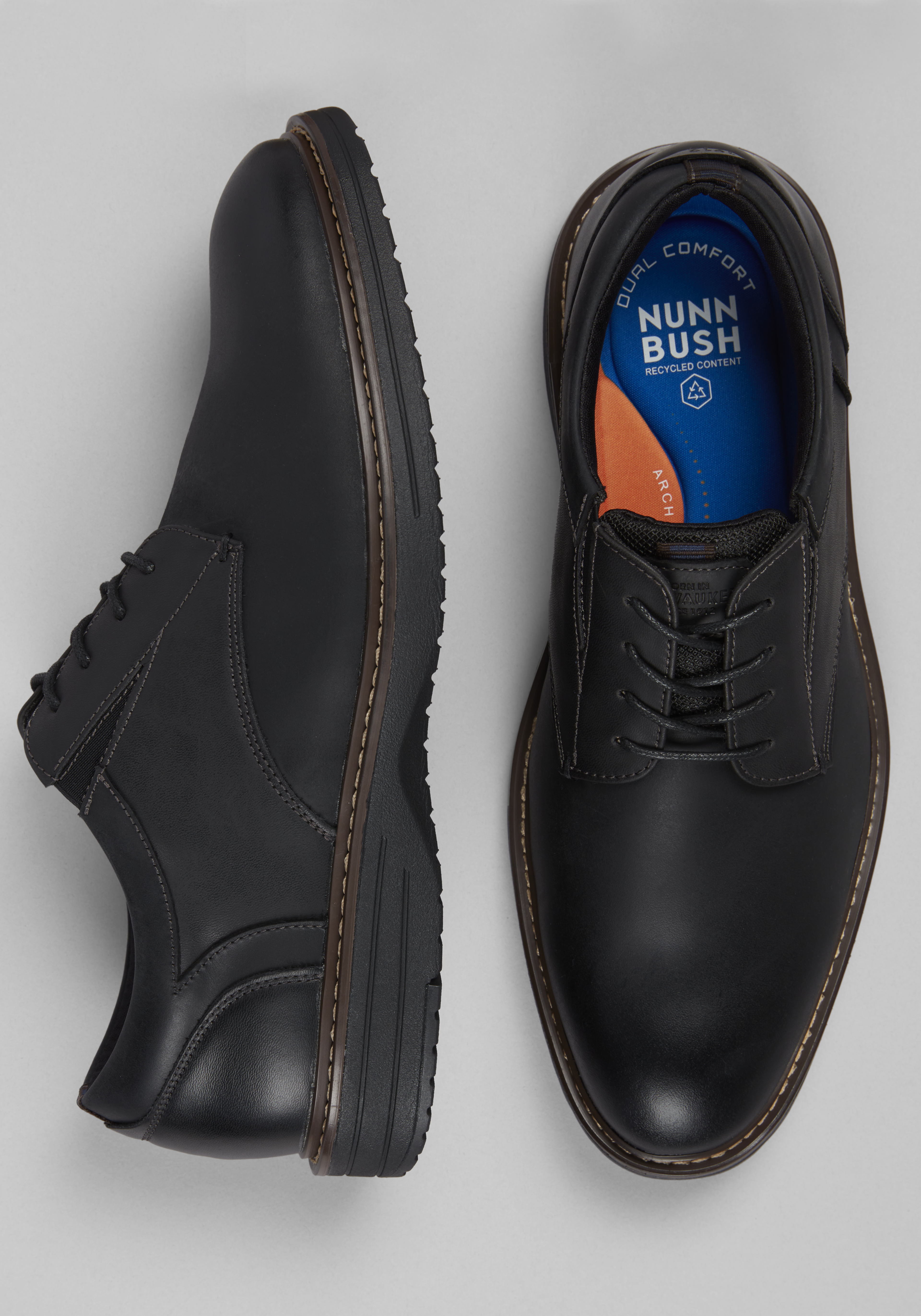 Nunn Bush Griff Plain Toe Oxfords