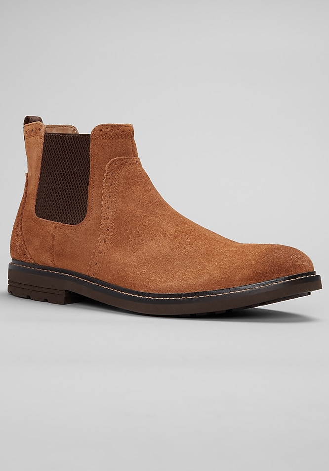 Men\'s size 11- Nunn Bush Men\'s Otis Chelsea boots featuring tan leather- great! Nunn Bush Otis II Plain Toe Chelsea Boots - Mens Clothing  main image 3