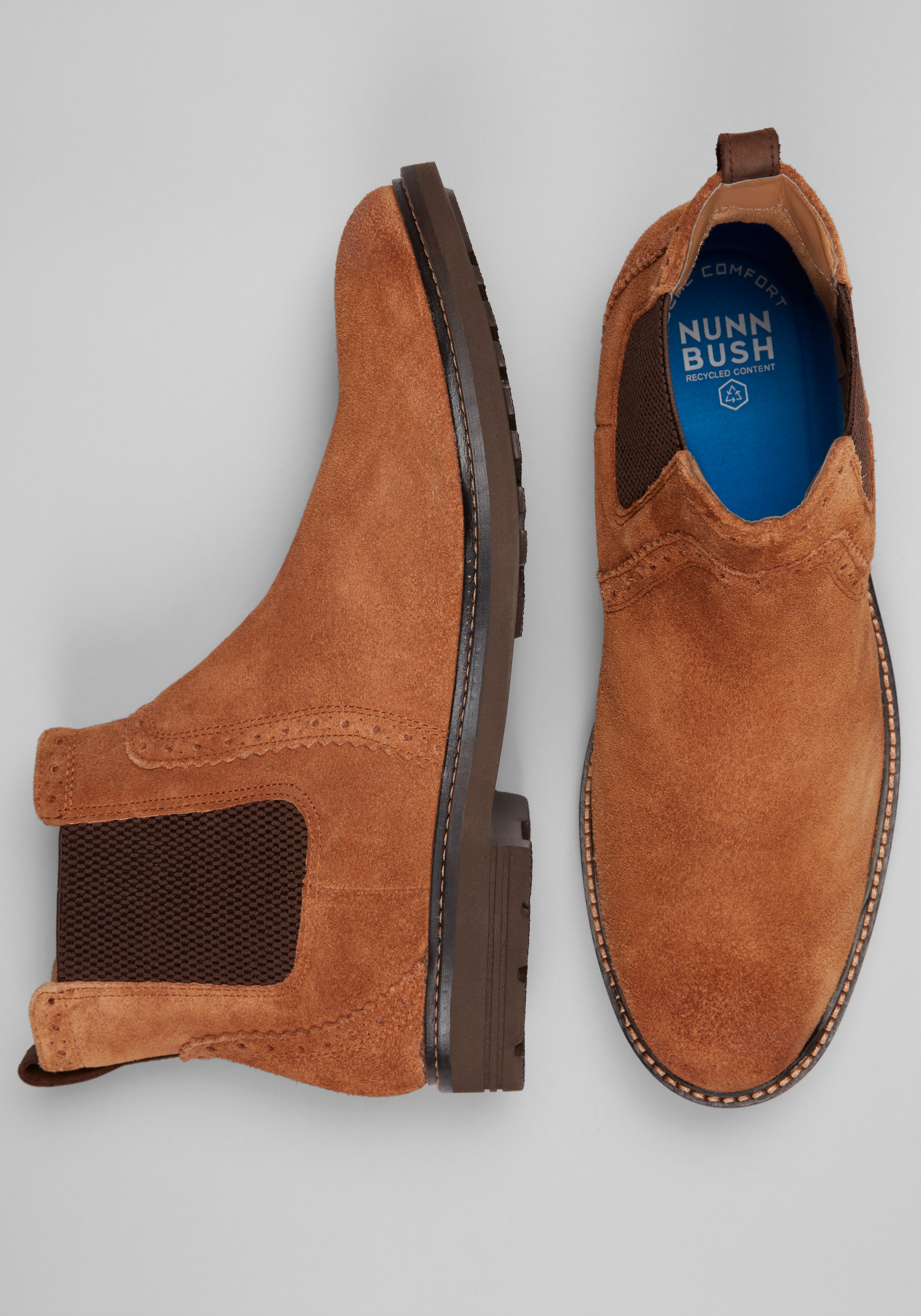 Men's Shoes, Nunn Bush Otis II Plain Toe Chelsea Boots - Jos A Bank