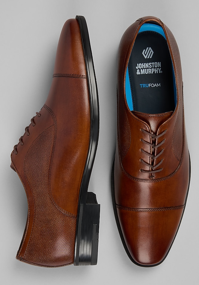 Johnston & Murphy Mills Perfed Cap Toe Oxfords - Johnston & Murphy