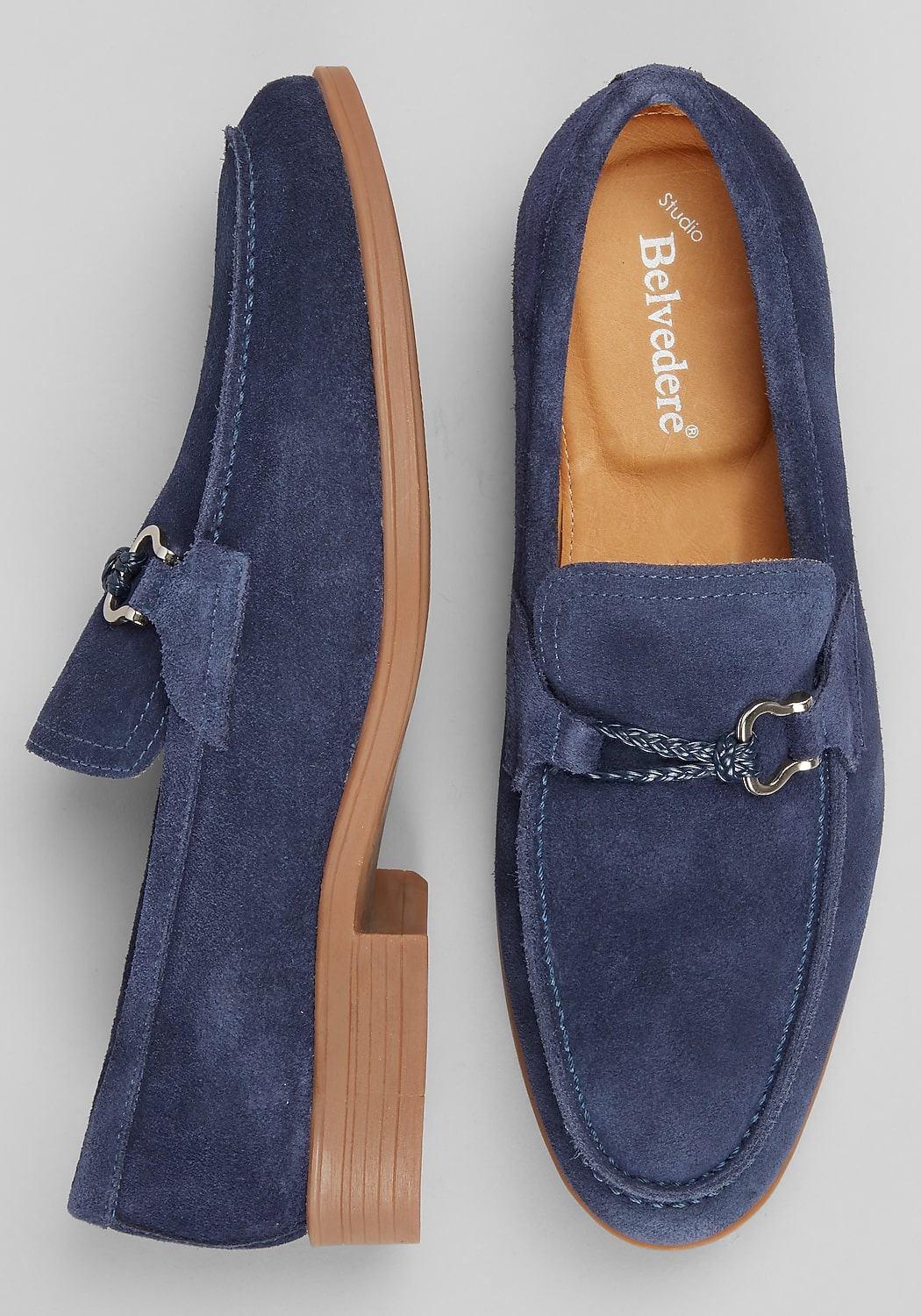 Belvedere Ravello Suede Moc Bit Loafers CLEARANCE