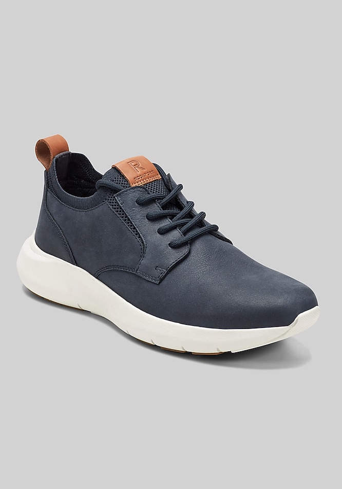 Born Sneakers Men\'s 10 White Blue Leather Back Tie Low Top Athleisure New $125 Børn Beck Tie Low Top Sneaker (Men) | Nordstromrack main image 2