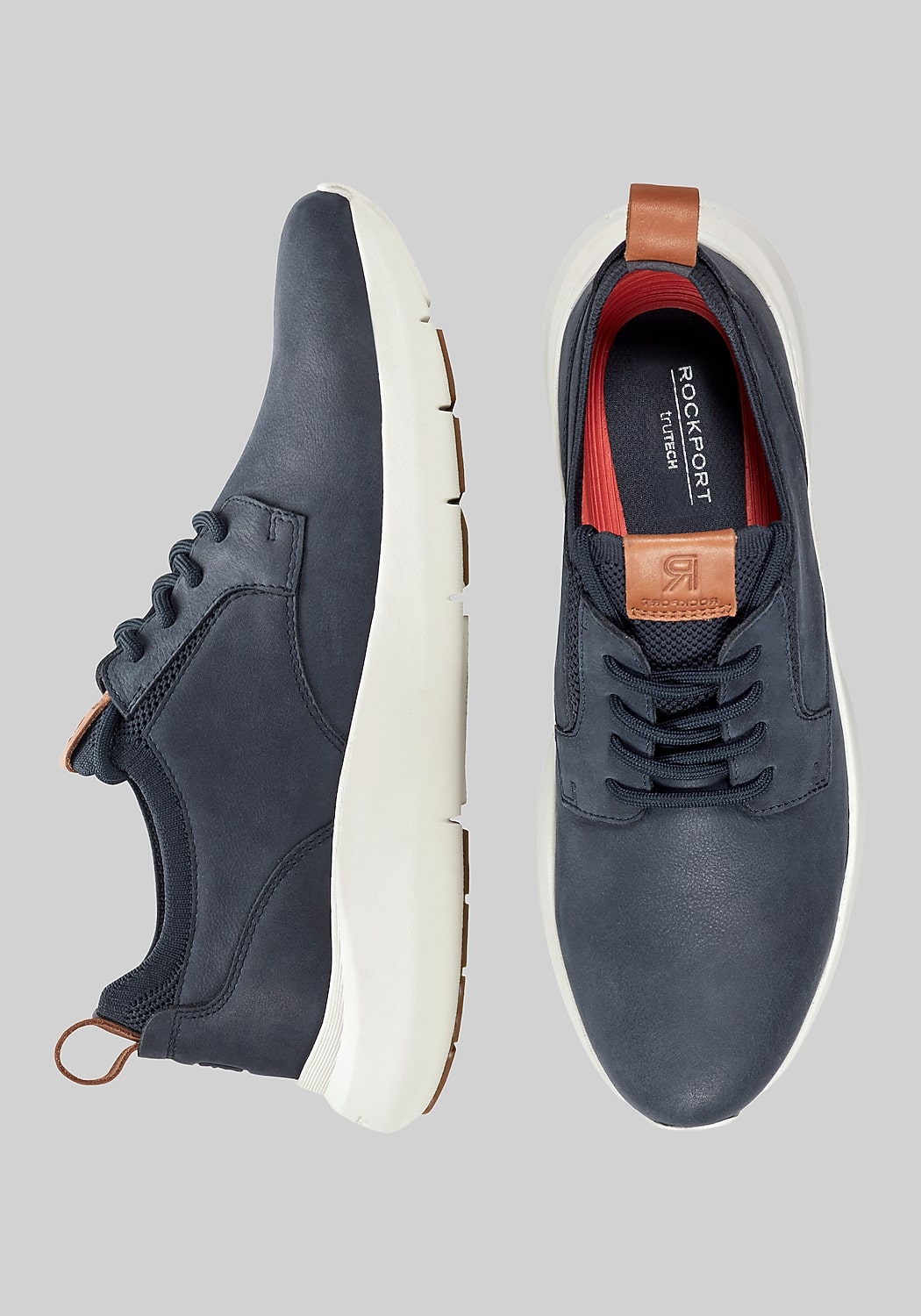 Rockport Jonston Lace-Up Round Toe Casual Sneakers