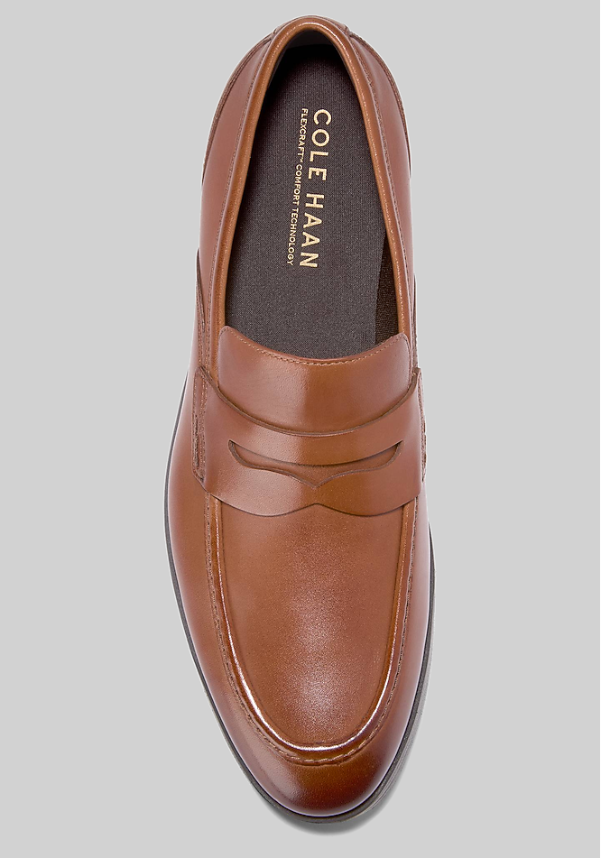 Cole Haan Newmark Grand Penny Loafers Mens Sz 12 M British Tan Leather Moc Toe Cole Haan Men main image 4