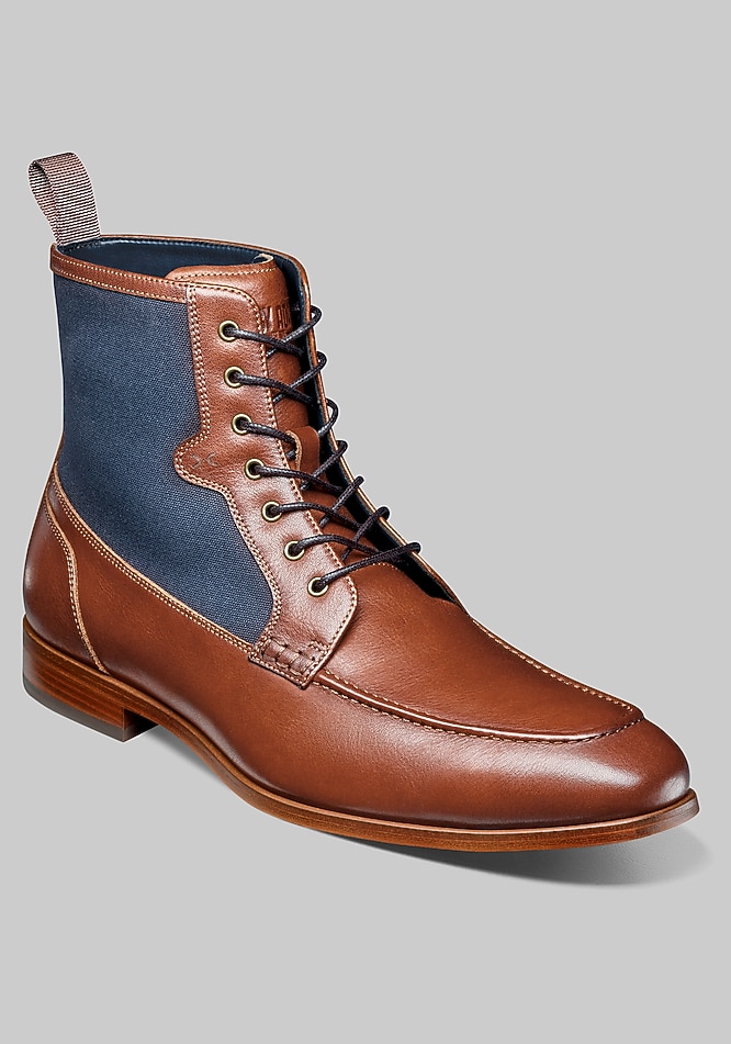 Stacy Adams Brumley Moc Toe Lace Up Boots - Mens Clothing  display picture 2