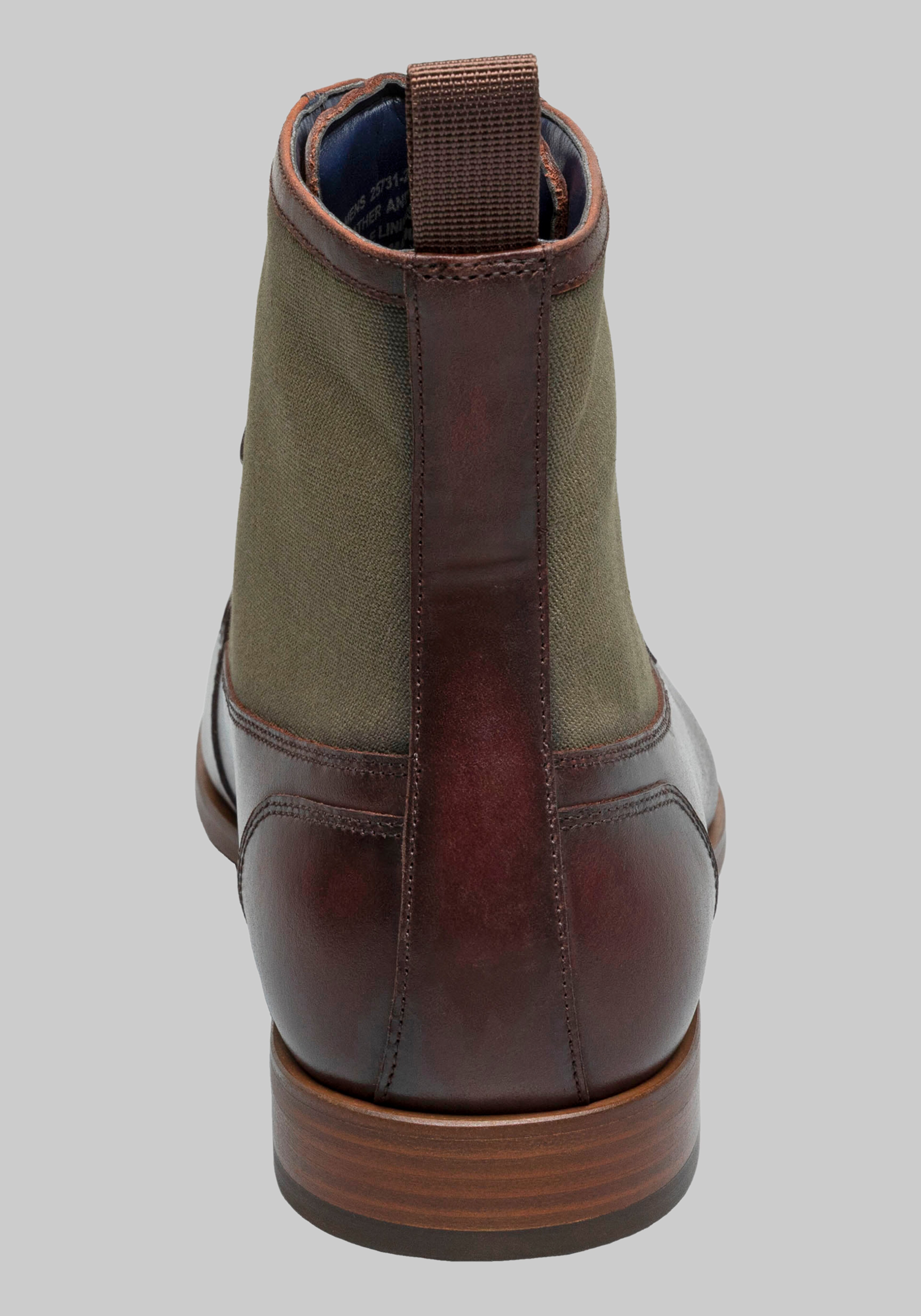 Stacy Adams Brumley Moc Toe Lace Up Boots