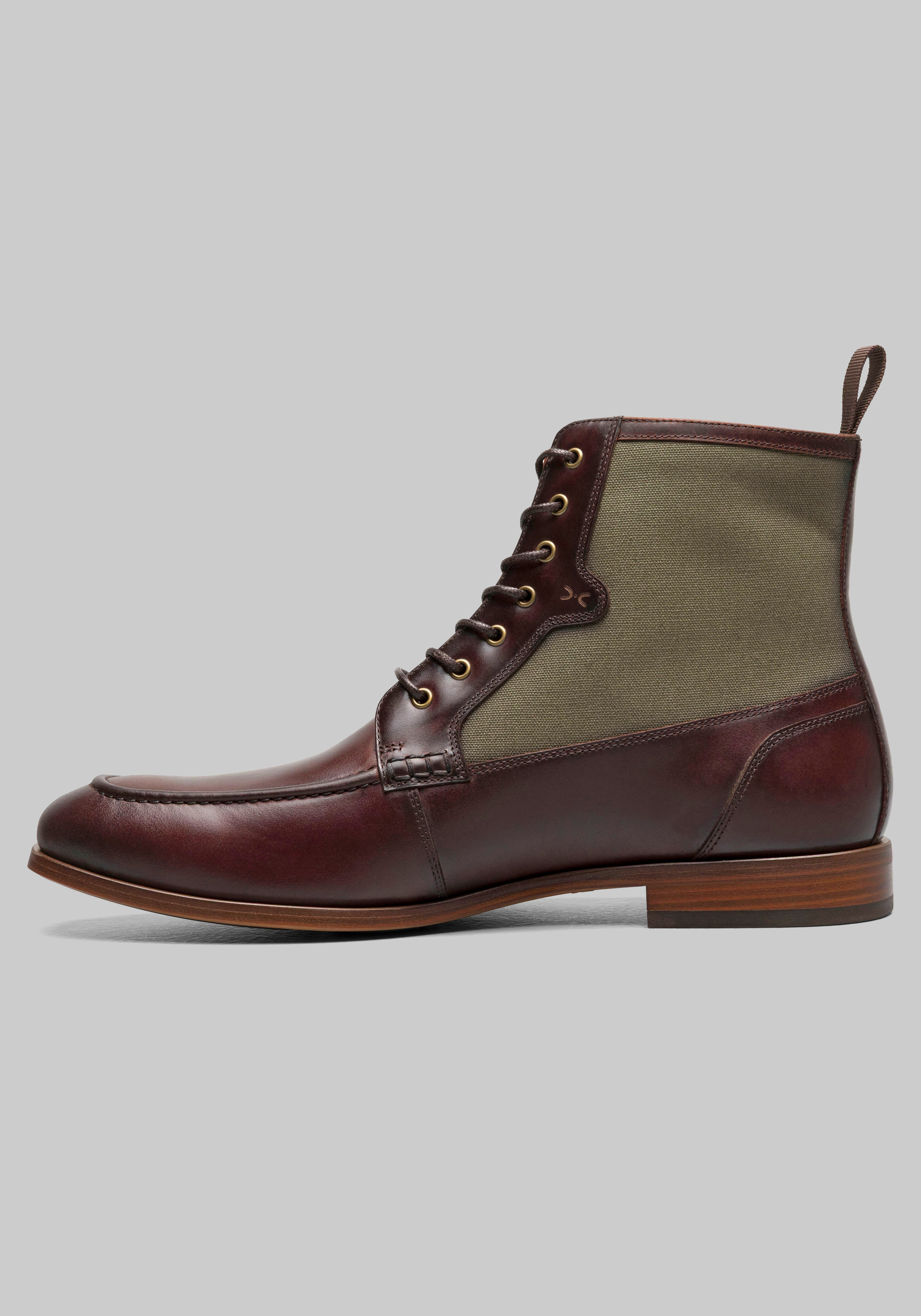 Stacy Adams Brumley Moc Toe Lace Up Boots