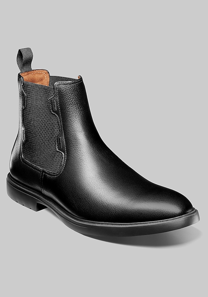 Stacy Adams Chelsea Boots Men New Black Cap Toe Stretch Leather ankle Size 9‎ Stacy Adams Men main image 4